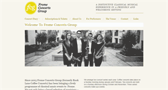 Desktop Screenshot of fromeconcertsgroup.org